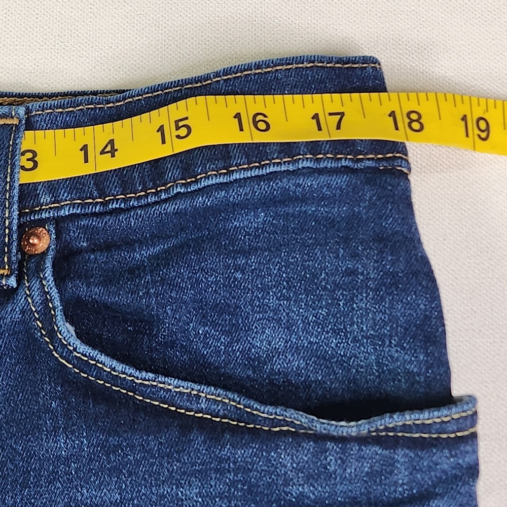 Levis 505 Regular Fit Straight Leg Jeans Mens 36x30 Dark Wash (fit 36W 29.5L) - Picture 6 of 14